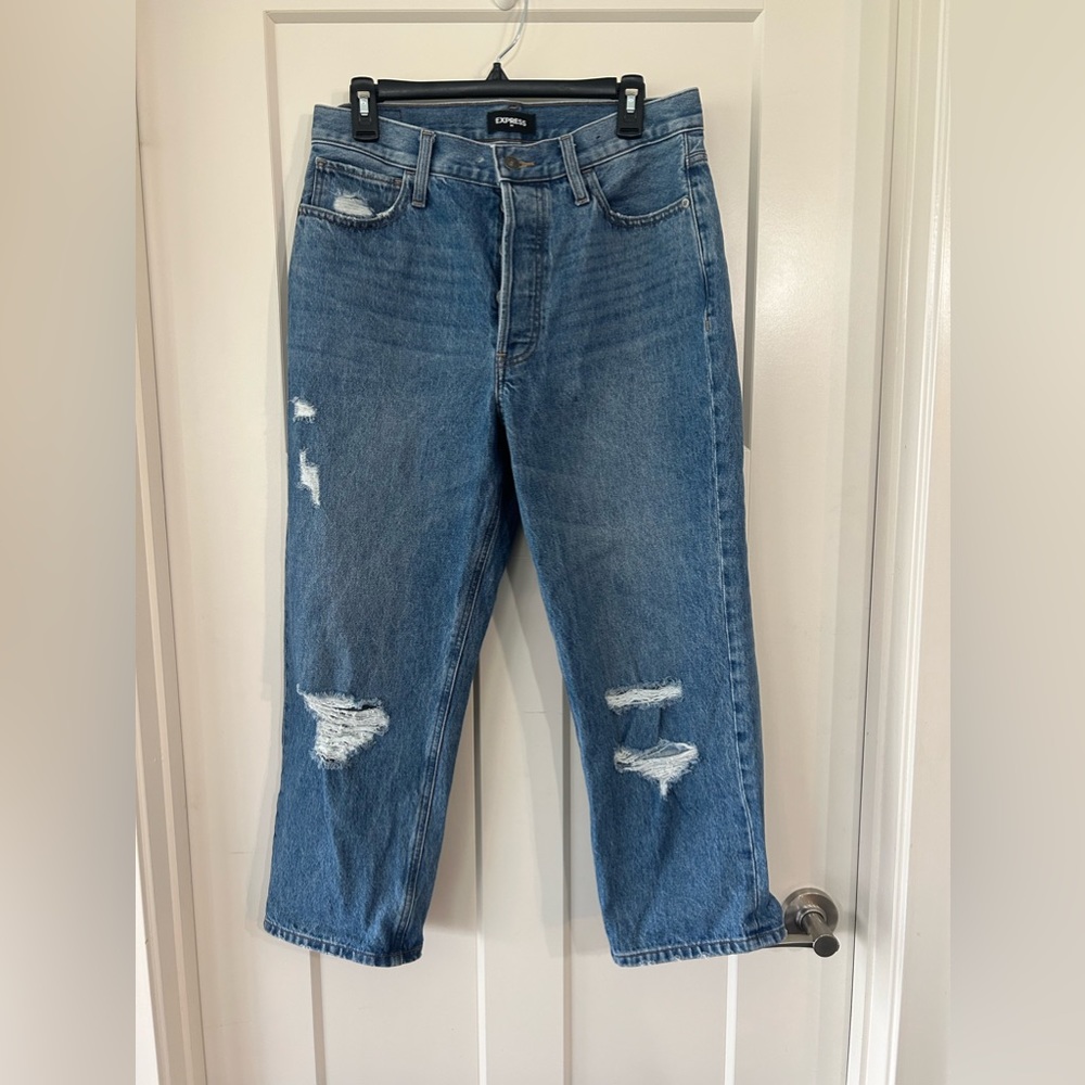 Express women’s high rise dad jean size 10